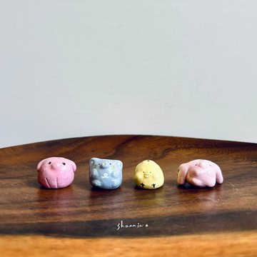 指尖上的動物王國 軟陶擺飾