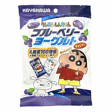 【江戶物語】早川製果 HAYAKAWA  蠟筆小新藍莓優格糖 70g 硬糖 藍莓糖  優格糖 日本必買 日本進口