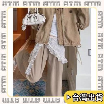 🔥臺灣出貨🔥可開發票✅輕飾時光miu系穿搭蕾絲三角巾屁簾女早秋2026新款網紗疊穿腰帶腰巾配飾品