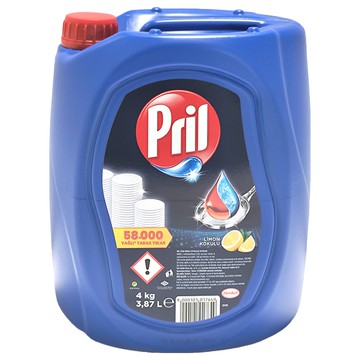 Pril 淨麗 濃縮高效能洗碗精大容量 檸檬 4kg  3.868L  1桶