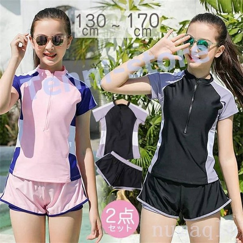 ジュニア水着女の子スクール水着セパレート高校生小学生中学生水着キッズ水着タンキニ女児水着 通販 Lineポイント最大0 5 Get Lineショッピング