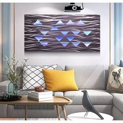 抽象12 シルバー LEDメタルアート モダン 綺麗 おしゃれ インテリア 抽象12 シルバー LEDメタルアート モダン 綺麗 おしゃれ インテリア