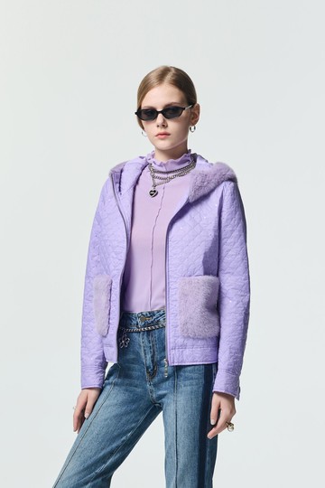 銀河丁香紫極簡上衣