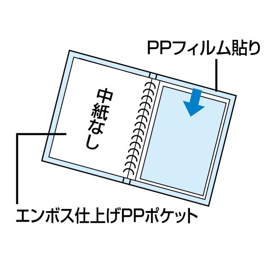 コクヨ クリヤーブック クリアブック A4タテ 30ポケット 30穴 収容 黒