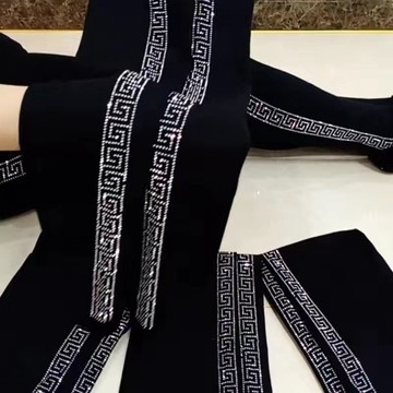 【雅韻衣櫥】四季新款高腰彈力加肥打底褲女外穿胖MM大碼顯瘦燙鑽提臀百搭長褲