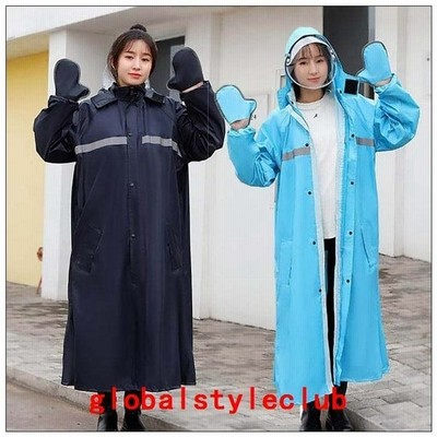 レインコート 自転車 レインウェア おしゃれ ロング丈 レインポンチョ レインコート ママ 送迎 大きいつば 反射テープ リュックにも対応 通勤 通学 通販 Lineポイント最大get Lineショッピング