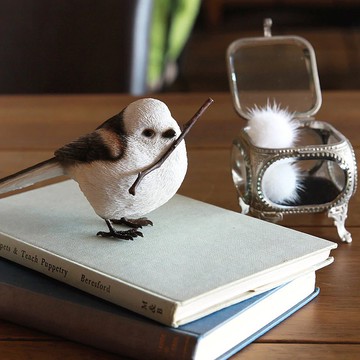 日本Magnets療癒系列銀喉長尾山雀迴紋針吸鐵桌上擺飾文具