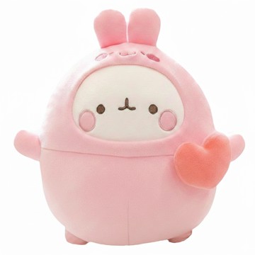 Molang 動物玩偶  兔子 粉色  1個  30cm