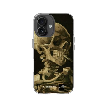iPhone 16 Clear 透明 - Van Gogh Museum - Crâne de squelette fumant une cigarette
