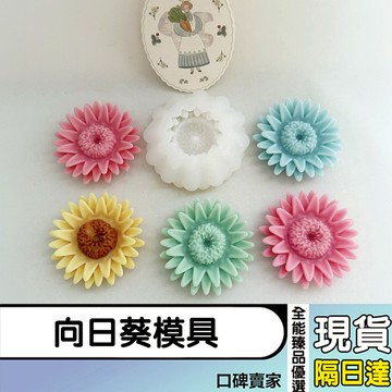 現貨隔日達⚡立體太陽花模具 向日葵模具 菊花模具 香薰蠟燭模具 車載出風口模具 皂模 矽膠模具 手工DIY模具 花模