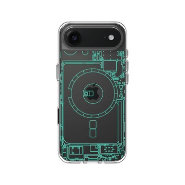 iPhone Air Clear Case（相機按鈕） 透明 - JOCR - Inside an iPhone 13 - Green