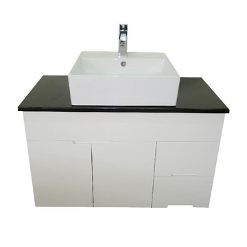 LANDER 天然石檯上盆浴櫃組90公分(天然石/90CM/需訂製/天然石檯上盆浴櫃組90公分/不含安裝)