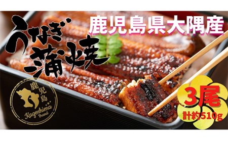 1387 大隅特産うなぎ蒲焼３尾（510ｇ）