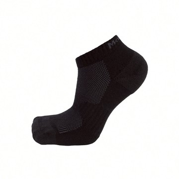 休閒無縫氣墊船襪 - L黑