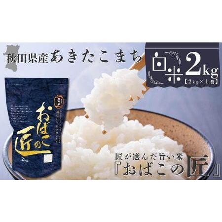 ふるさと納税 秋田県産おばこの匠あきたこまち　2kg （2kg×1袋）白米 秋田県大仙市