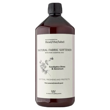 Read The Label 頂級天然衣物柔軟精 英國製 尤加利與天竺葵 天然精油呵護 適用各種衣物  1瓶  1L