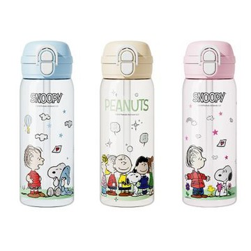 【優貝選】SNOOPY 史努比 TRITAN 直飲/吸管 一蓋兩用 便攜水壺580ML