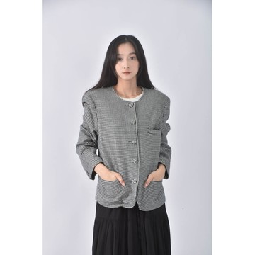 (M) 銅貨千島紋黑色外套二手衣