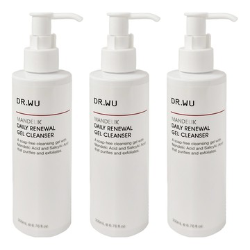 DR.WU 達爾膚 杏仁酸溫和煥膚潔膚露  200ml  3瓶