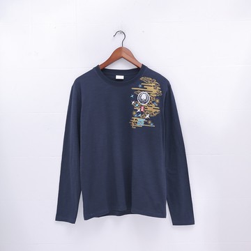 BIG TRAIN家徽雲鶴竹節棉男T-Z20278-50&56