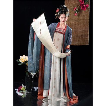 山遲【瑯琊】「售完絕版」漢服敦煌唐復原齊胸大袖襦裙上衫春夏秋