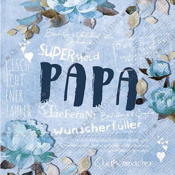 德國 IHR-33*33cm餐巾紙-爸爸藍