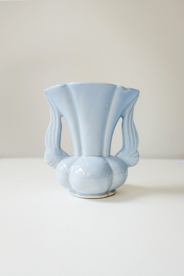 Vintage Baby Blue雙翼花器/美國老件