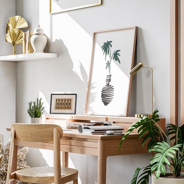 葉影之間 現代抽象 植物掛畫 / 畫芯 海報 無框畫 裝飾畫