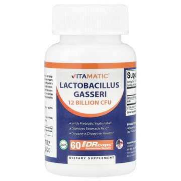 Vitamatic, 加氏乳桿菌，60 粒 DRcaps® 羥丙基甲基纖維素膠囊