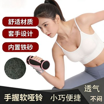 🛒臺灣24h🌳手臂手持沙袋啞鈴負重軟啞鈴跳操沙袋瑜伽運動增重小啞鈴專用靜音