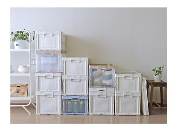 日本 RISU 可折疊式收納箱 40L 三色可選