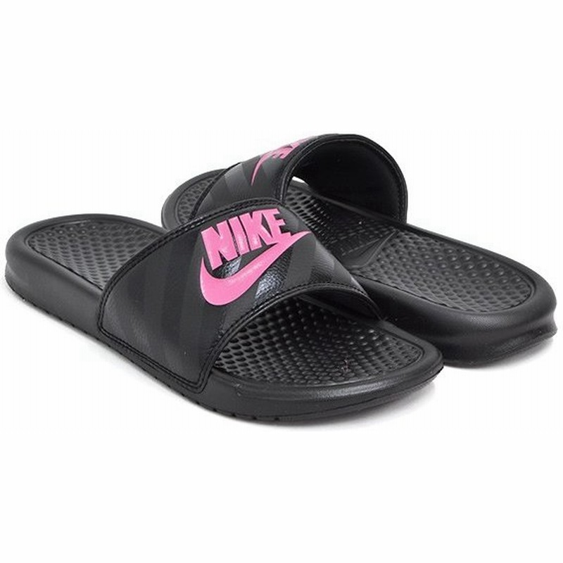 Nike Wmns Benassi Jdi ナイキ ウィメンズ ベナッシ ジャストドゥイット スライド サンダル シャワー スリッパ Black Vivid Pink Black 通販 Lineポイント最大0 5 Get Lineショッピング