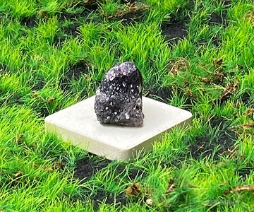 能量擺飾-天然可愛漸層小紫晶鎮 紫水晶 財運水晶 增智慧快速出貨