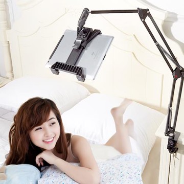 杰上手機ipad平板電腦通用懶人支架床頭柜床頭桌面用支撐架子支架手機支架平板支架專業金屬懸臂架新款原創