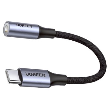 UGREEN 綠聯 Type-C轉3.5mm音源傳輸線 DAC晶片 HiFi版  1盒  太空灰色