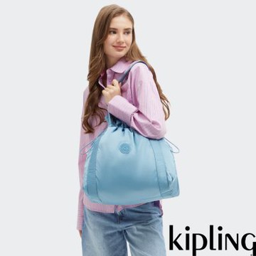 『拉拉包』Kipling 湖水藍束口托特包-ELMAR