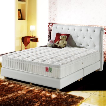 MG珍寶-三線蠶絲+SA抗菌硬式獨立筒床墊-雙人5尺