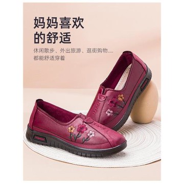 老北京布鞋女春秋款旗艦店官方防滑軟底舒適平底老人鞋閏月媽媽鞋