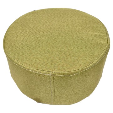 小圓凳 棉麻坐套 柔軟透氣 耐重180KG 防滑腳墊設計  綠色  1個