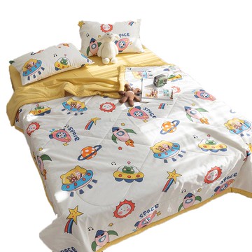 南極人全棉夏被空調被夏涼被100%純棉薄被子單人雙人春秋夏季被芯