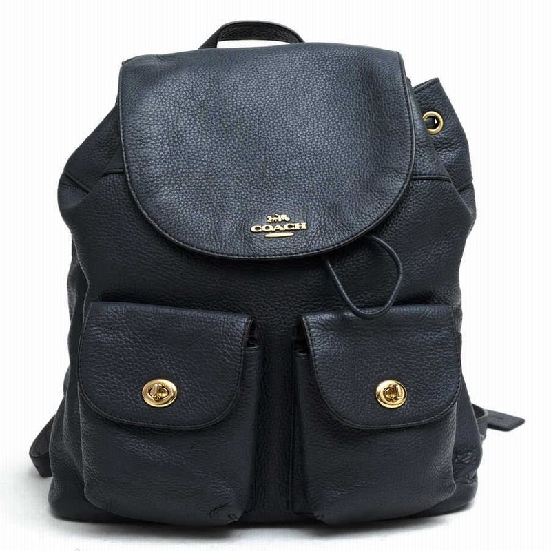 COACH コーチ リュック F29008 Billie Pebbled Leather Backpack