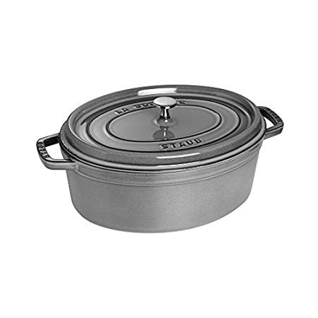 Graphite Gray) Staub 6.6l Oval Cocotte, Graphite Grey