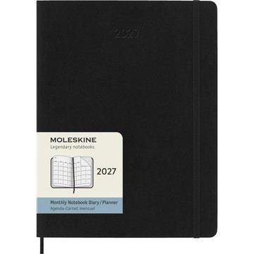 【MOLESKINE】2027 月間手帳/ 12M/ 軟皮/ XL型/ 黑