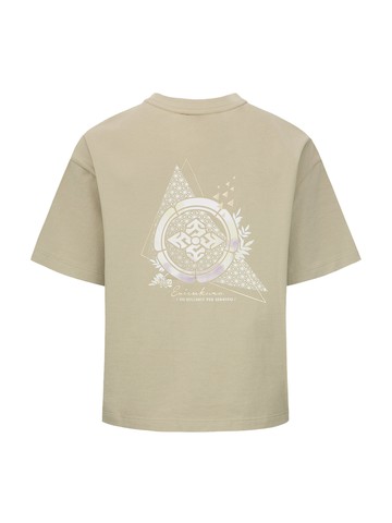 Kamon Print Drop-shoulder T-shirt