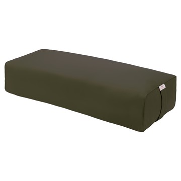 mukasa 慕卡莎 瑜珈抱枕 布套100%棉  64 x 27 x 14cm  橄欖綠  1個