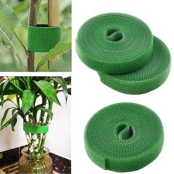 【樂泰商行】滿199出貨  魔術貼 綠植紮帶 捆綁綠色粘扣帶 不傷植物支撐固定 熱植綁帶 植物捆綁