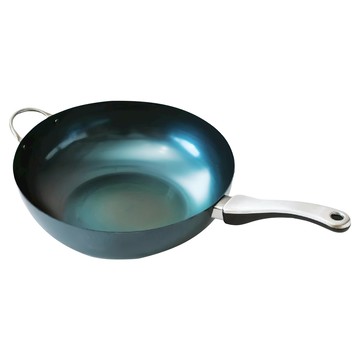 藤田金屬 GARTEN 職人製深鐵炒鍋 附握把 IH爐可用 日本製  1個  30cm