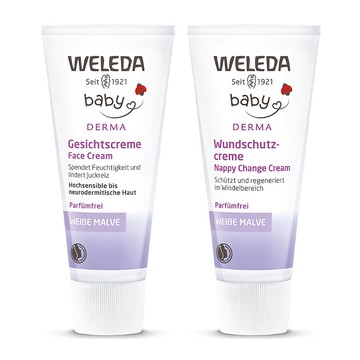 德國原廠版 Weleda 薇蕾德 白錦葵 溫和嬰兒保濕面霜50ml /嬰兒護臀霜50ml 嬰幼兒保養 滋養 保濕 附發票現貨 ｜滿額領券最高現折$200⚡保養 美妝 品牌香氛 【心心哈德】
