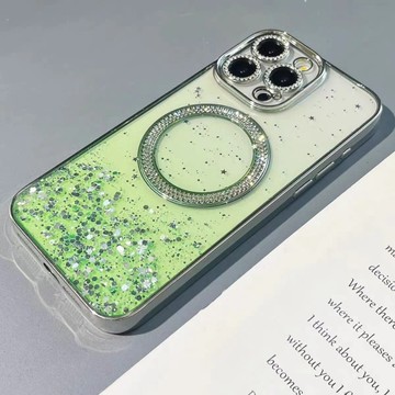 奢華高級 閃粉亮片 閃鑽鏡頭 適用於 蘋果 iPhone 13 14 15 16 Pro max 手機殼 防摔殼 保護殼