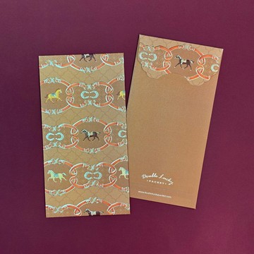 SRP025B 駿馬迎福 利是封 / 紅包 /10入